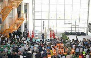 Başkan Gürkan personelle bayramlaştı