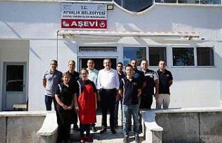 Başkan Mesut Ergin Aşevi çalışanlarıyla kahvaltıda...