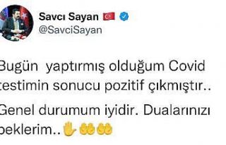 Başkan Sayan Covid’e yakalandı
