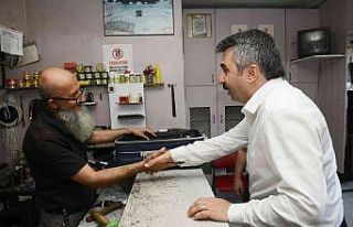 Başkan Yılmaz esnaf turunda