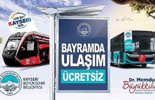 Bayramda 4 gün ulaşım ücretsiz
