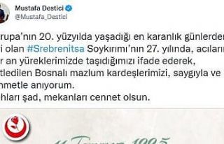 BBP Genel Başkanı Destici’den Srebrenitsa mesajı