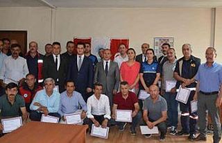 Belediye personeline ‘ilkyardımcı belgesi’ verildi