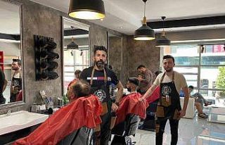 Berberlerin bayram mesaisi yoğunlaştı