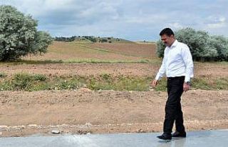 Beton yol köylere ulaşımı kolaylaştırıyor