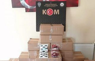 Bin 160 paket bandrolsüz nargile tütünü ele geçirildi