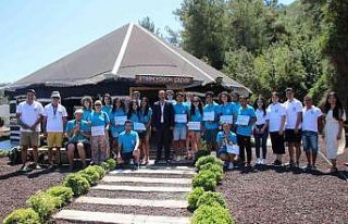 Bodrum’da tarım kampı katılımcıları sertifikalarını...