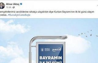 Bursa’da bayramda ulaşım ilk iki gün ücretsiz