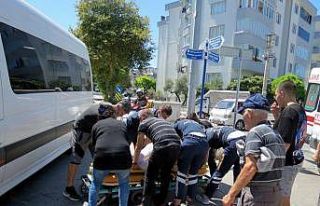 Bursa’da kavşaktaki kazada faciadan dönüldü