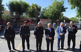 Büyükkılıç itfaiye erlerini karşıladı