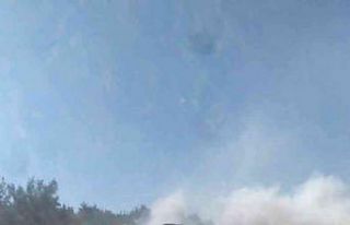 Çanakkale’de seyir halindeki vinç alev aldı