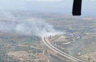 Çeşme’de makilik alanda yangın