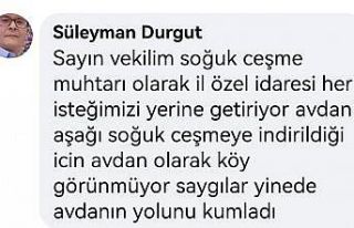CHP’li Kasap’ın köy yolu eleştirisine muhtar...