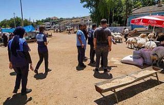 Diyarbakır’da kurban kesim ve satış yerlerine...