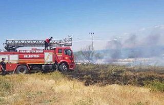 Edremit’te bahçe yangını