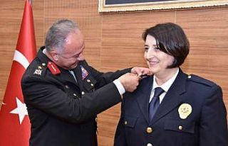 Emniyette rütbe terfi töreni