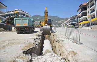 Fığla Mamadı yolunda asfalt öncesi altyapı hazırlıkları...