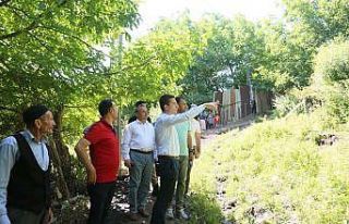 Genç Kaymakamı Kaptanoğlu, çalışmaları inceledi