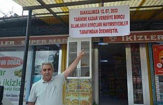 Gizemli hayırsever veresiye defterini kapattı, vatandaşı...