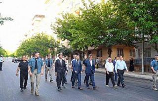 Gürkan İpek Caddesi’nde incelemelerde bulundu