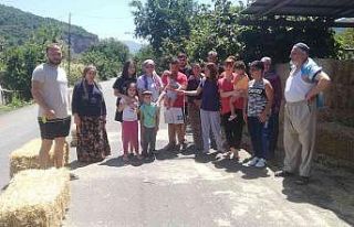 Hafriyat kamyonları yüzünden evleri hasar aldı