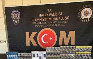 Hatay’da kaçak sigara operasyonu