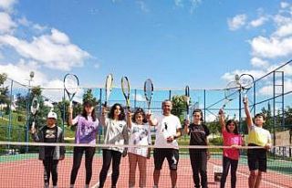 Ihlamurkentspor yaz okulu tenis çalışmaları