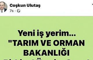 İlçe Tarım Müdürü’nün tayini çıktı