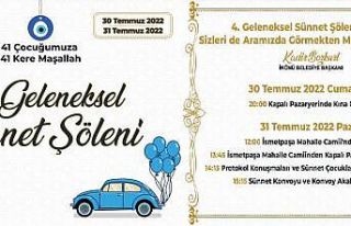 İnönü’de sünnet şöleni başlıyor