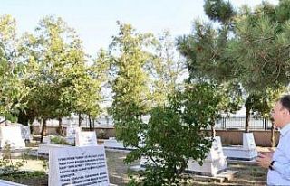 İntikam Tepe Şehitliği’nde yapımı tamamlanan...
