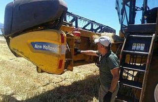 Isparta’da hububat hasat sezonu biçerdöver kontrolleri...