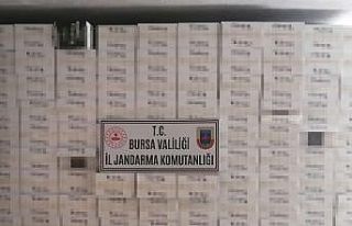 Jandarmadan yarım tonluk kaçak sigara operasyonu