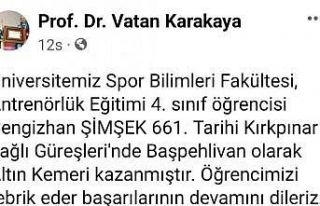 KAEÜ’de Kırkpınar gururu