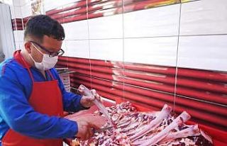 Kasaplarda bayram telaşı başladı