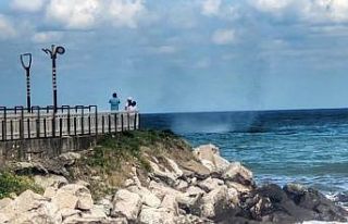 Kastamonu’da denizde korkutan hortum