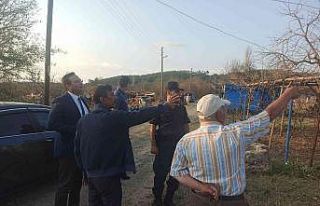 Kaymakam Şahin sel felaketinin ardından hasar tespit...