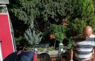 Kilis’te sondaj kuyusuna düşen yavru köpek kurtarıldı