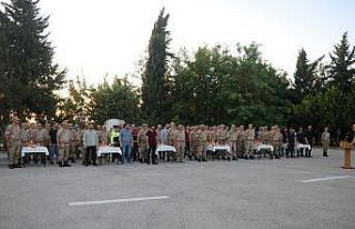 Kilis’te tayini çıkan jandarma personeline veda...