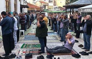 Kırklareli’nde bayram namazı coşkuyla eda edildi