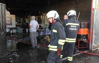 Konya’da silah fabrikasında yangın
