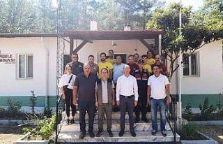 Köyceğiz Kaymakamı Maslak, yangın ekiplerini ziyaret...