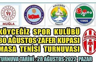 Köyceğiz, masa tenisi zafer kupasına hazırlanıyor