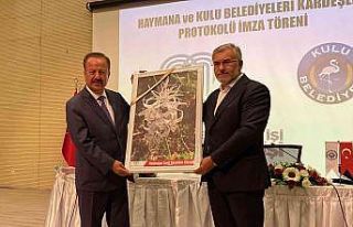Kulu ve Haymana kardeş şehir oldu