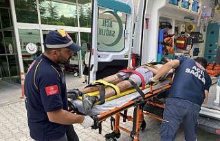 Kulu’da darp edilen genç hastanelik oldu