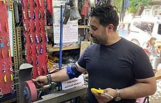 Kurban Bayramı öncesi bıçakçılarda yoğun mesai