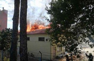 KYK lojmanlarında yangın