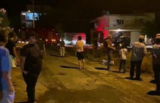 Makilik alanda çıkan yangın mahalleyi sokağa döktü