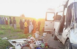 Mardin’de tarım işçilerini taşıyan araç kaza...