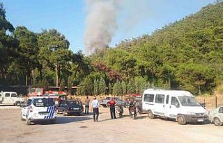 Marmaris orman yangınına müdahale devam ediyor