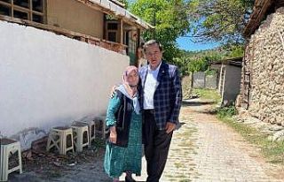 Milletvekili Güneş, köylerdeki vatandaşlarla bir...